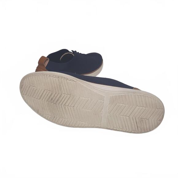 Vilocity Men's Navy Blue and Brown Casual Sneakers Size 47/ US 13 - Picture 5 of 6